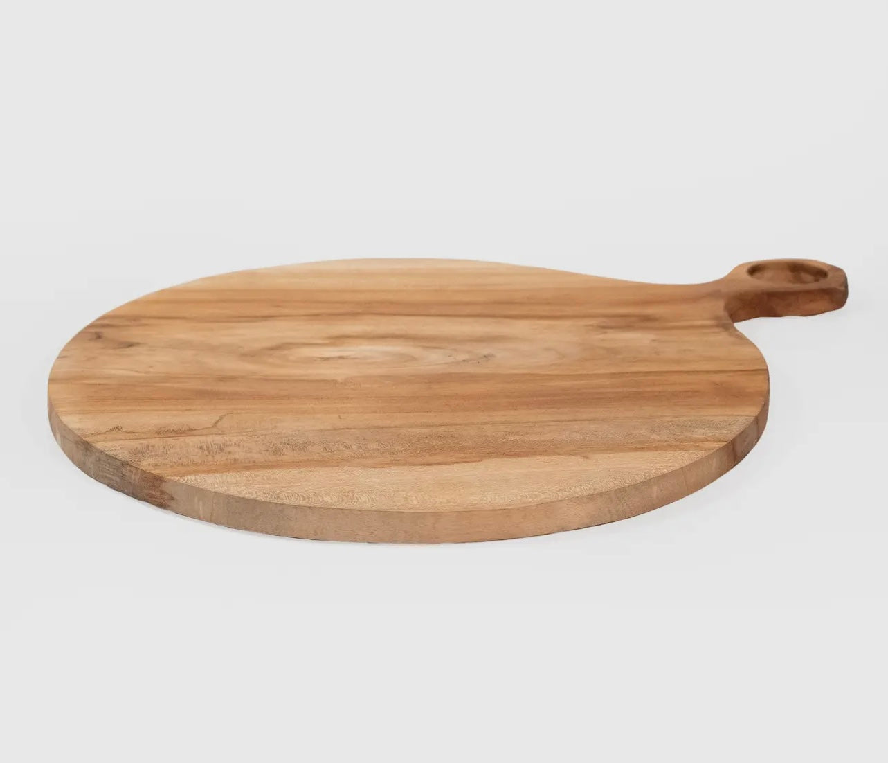 Large Round Teak Charcuterie Board