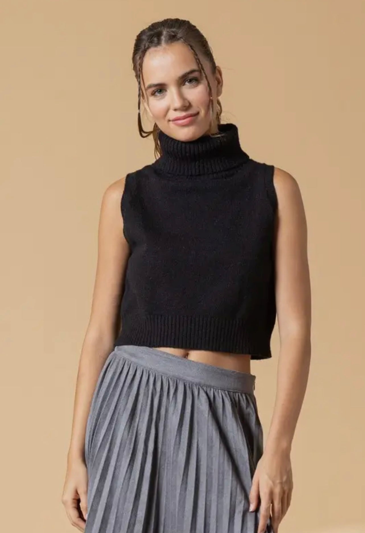 Alice Knit Turtleneck Sweater Top