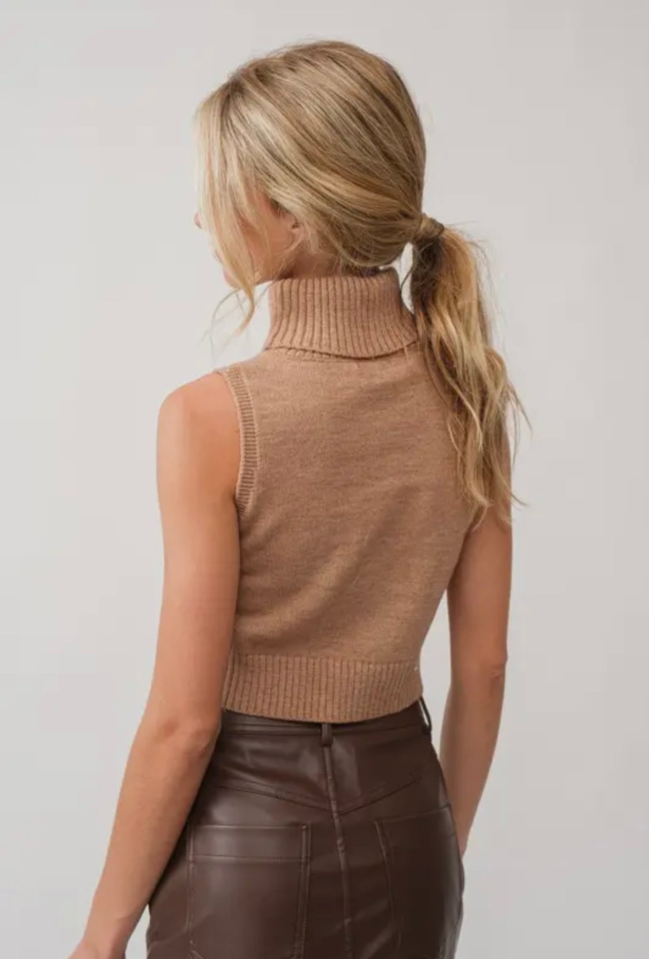 Alice Mocha Knit Turtleneck