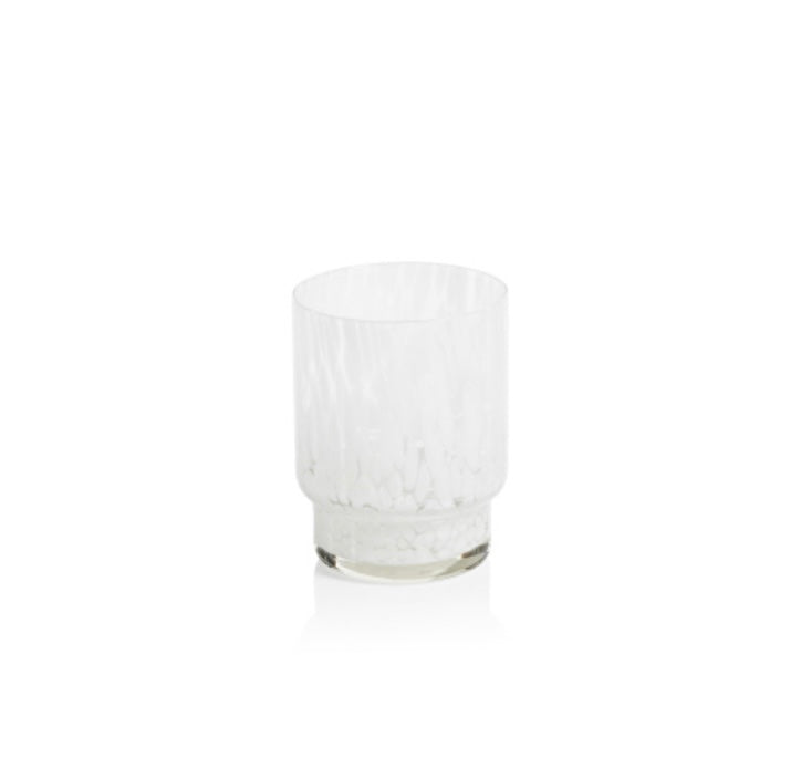 White Speckled Glass