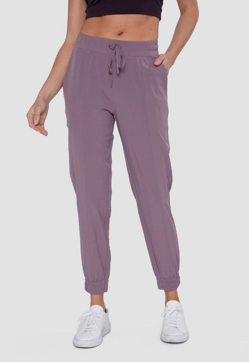 Dark Lavender Athletic Stretch Joggers