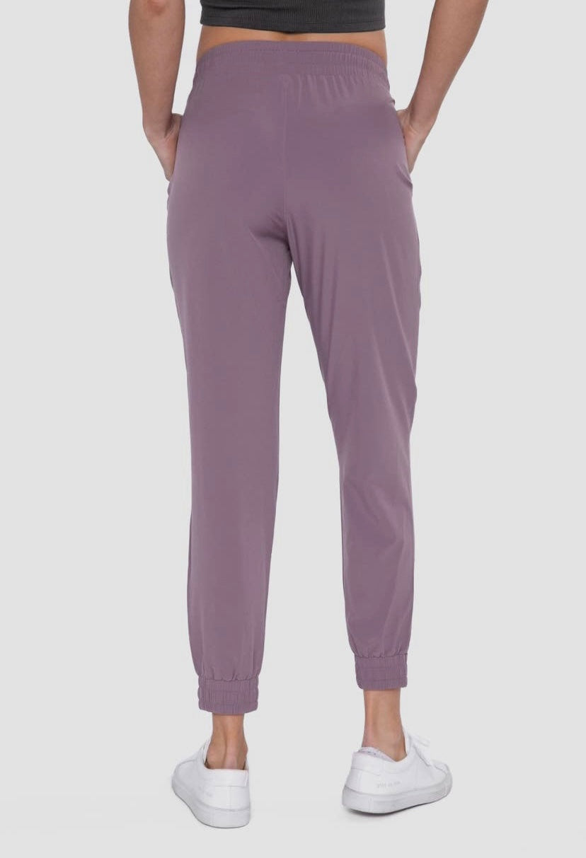 Dark Lavender Athletic Stretch Joggers