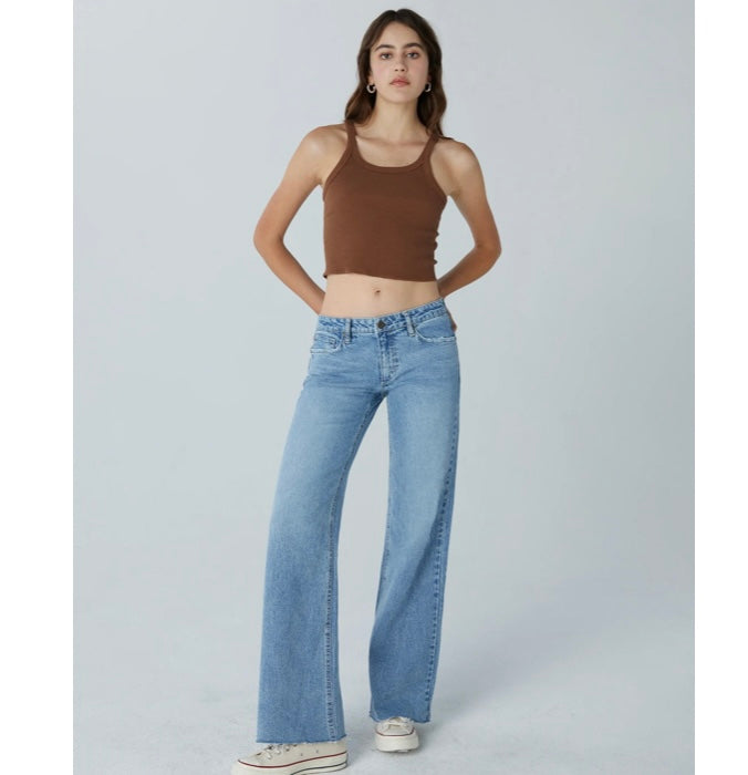 Low-Rise Light Wash Jeans