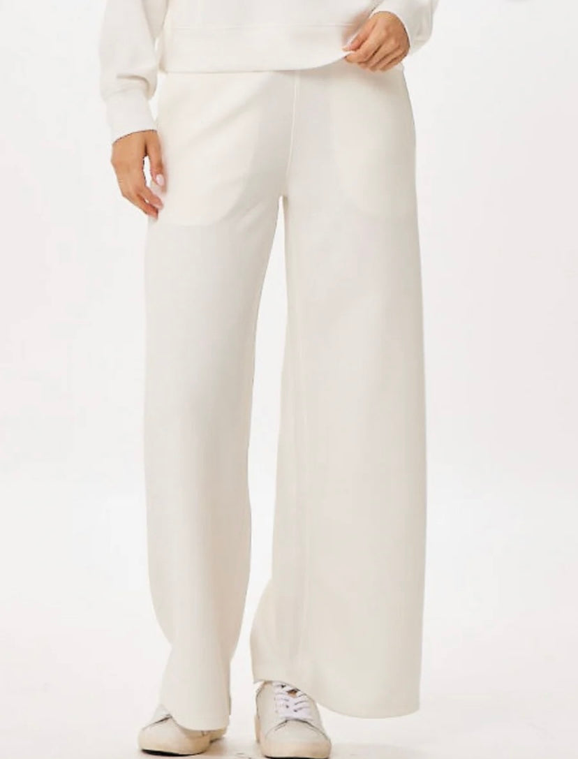 Ivory Cloud Fleece Pant