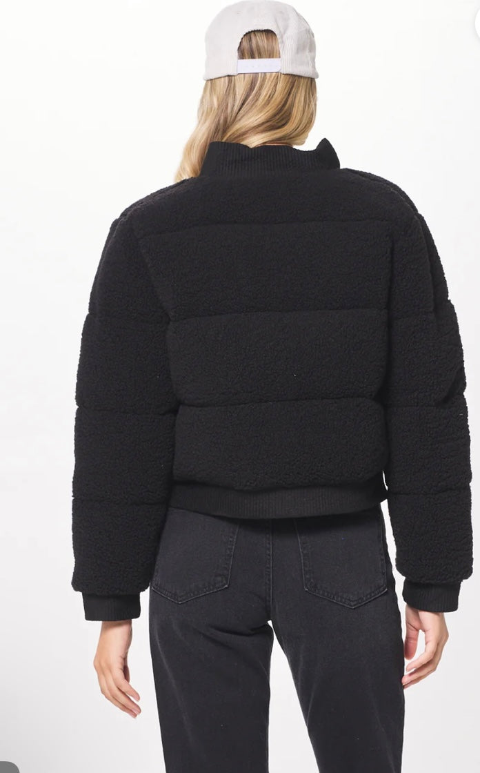 Sherpa & Suede Bomber Jacket