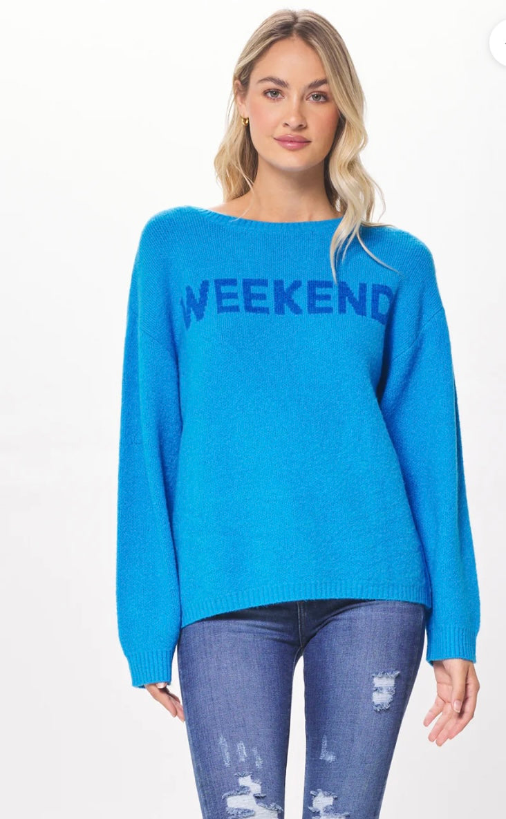 Royal Blue/Blue "Weekend” Sweater