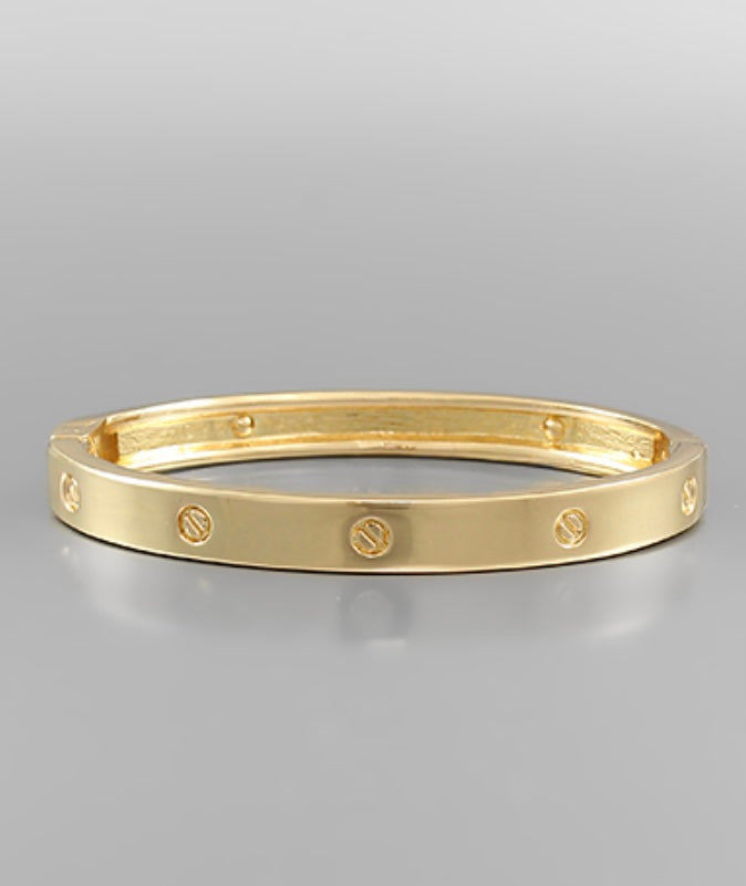 Circle Engraved Bracelet