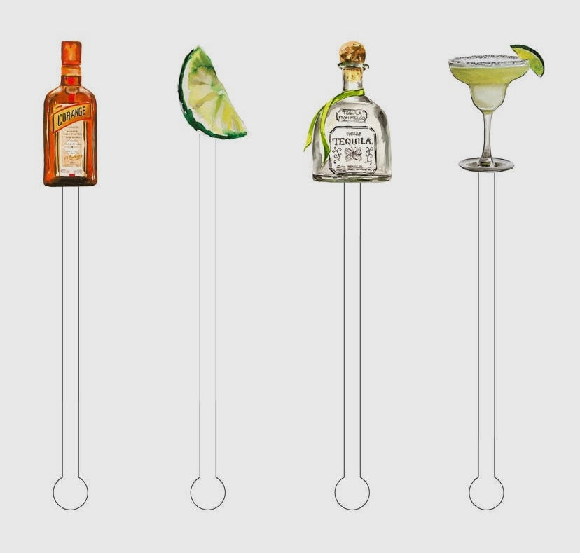 Make Me A Margarita Acrylic Stir Sticks