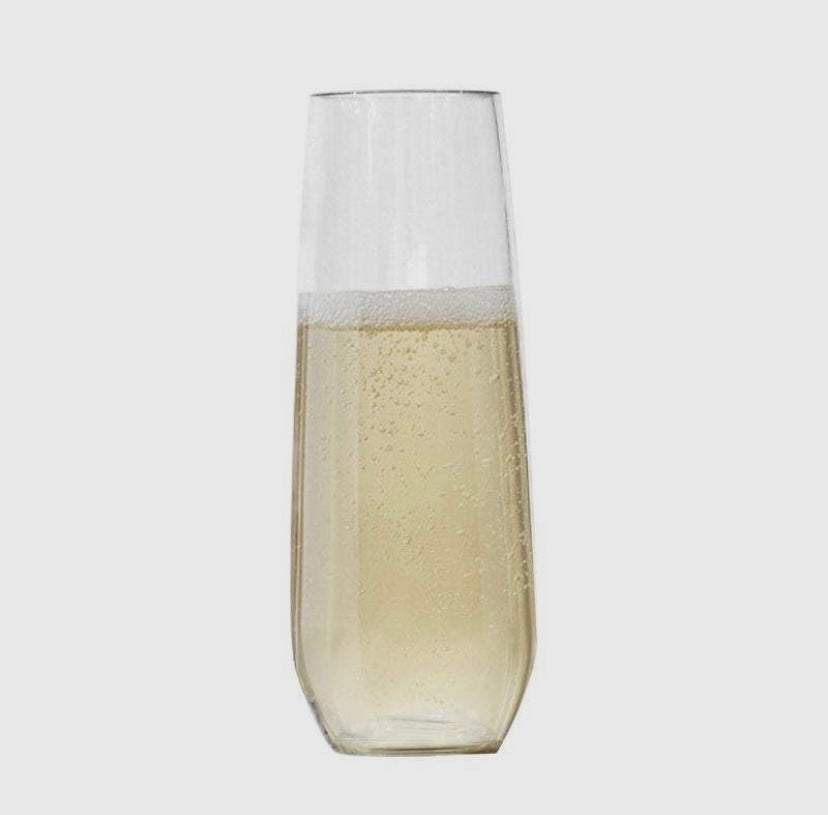 Acrylic non-breakable 8oz Champagne Glass