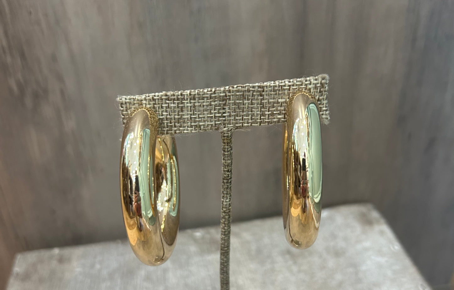 Shiny Gold Large Hoops