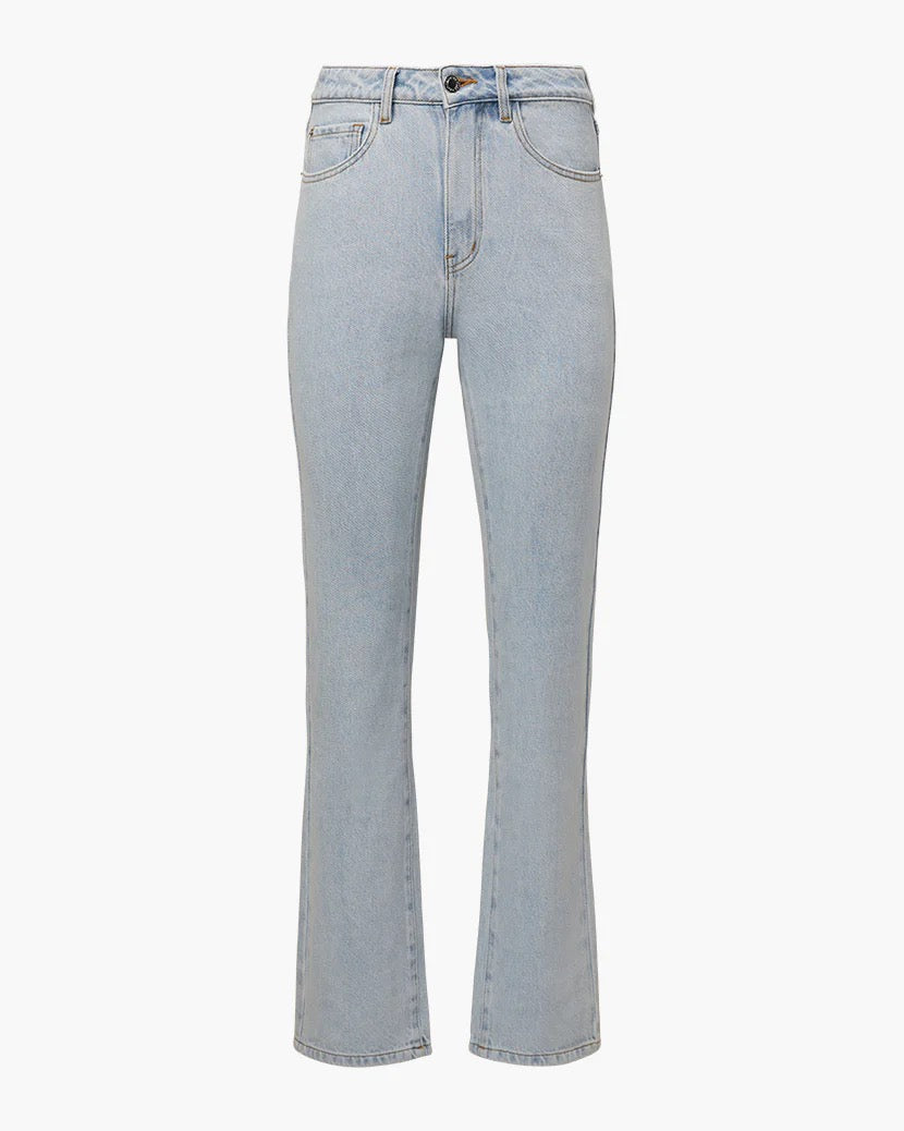 High Rise Relaxed Straight Leg Denim