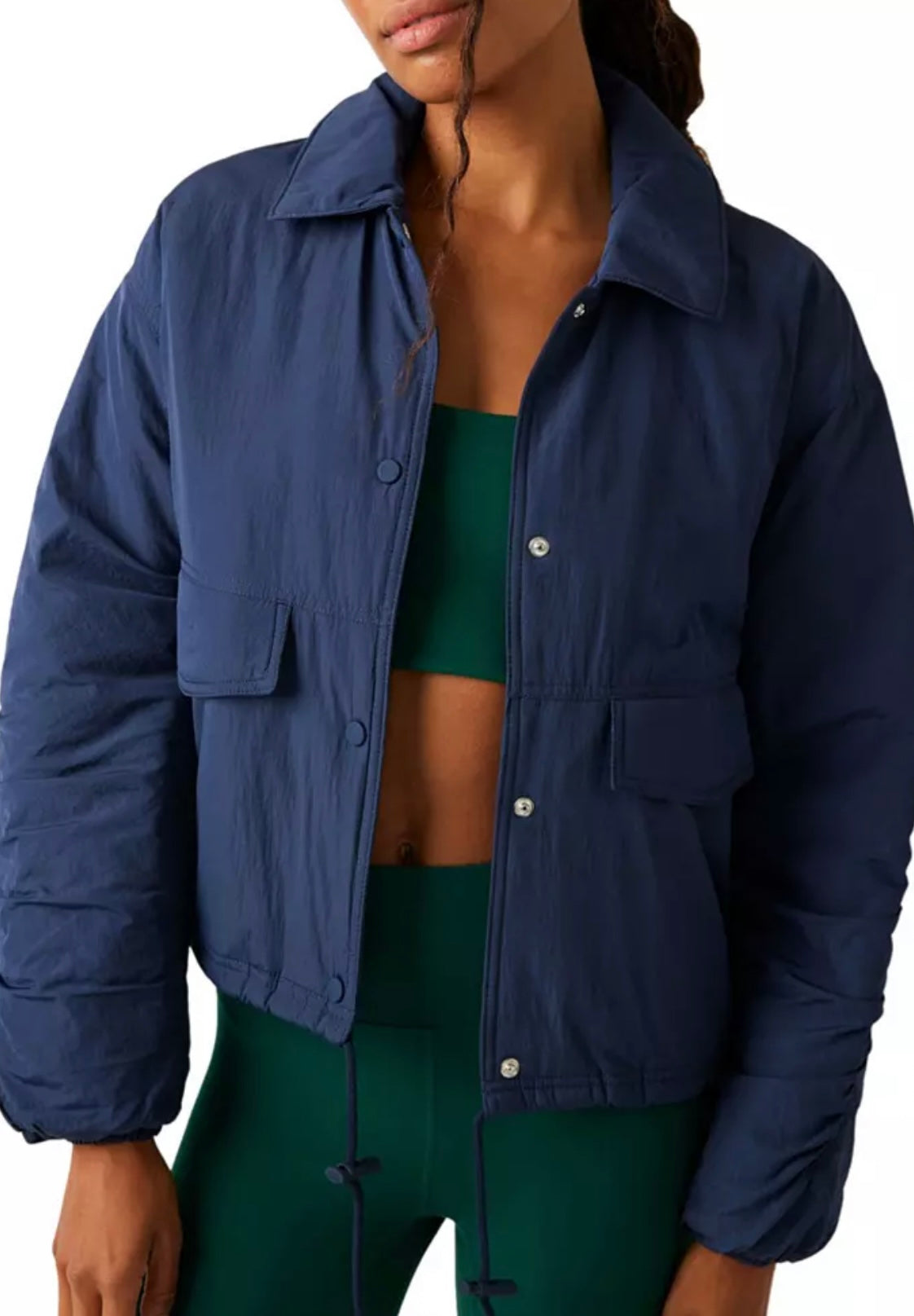 "Off The Bleachers" Navy Puffer