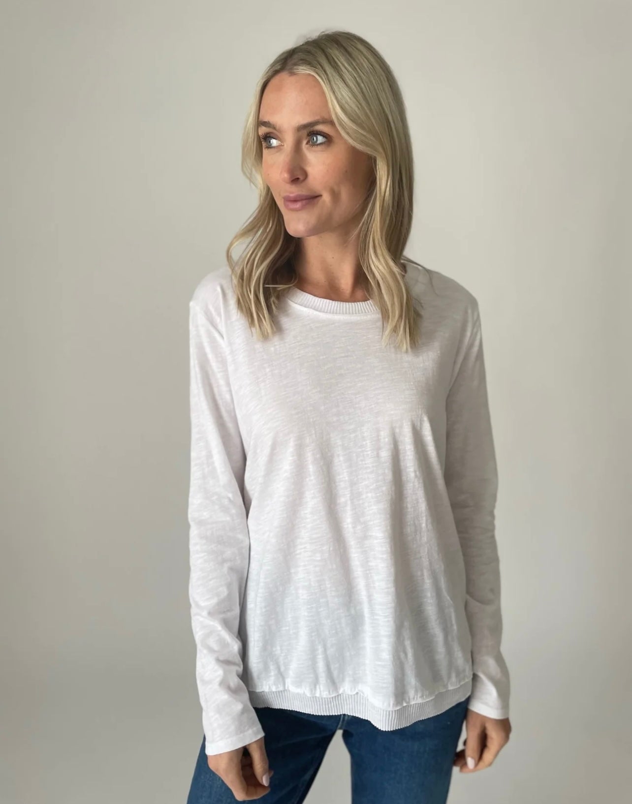 Avery Ribbed Crew Neck