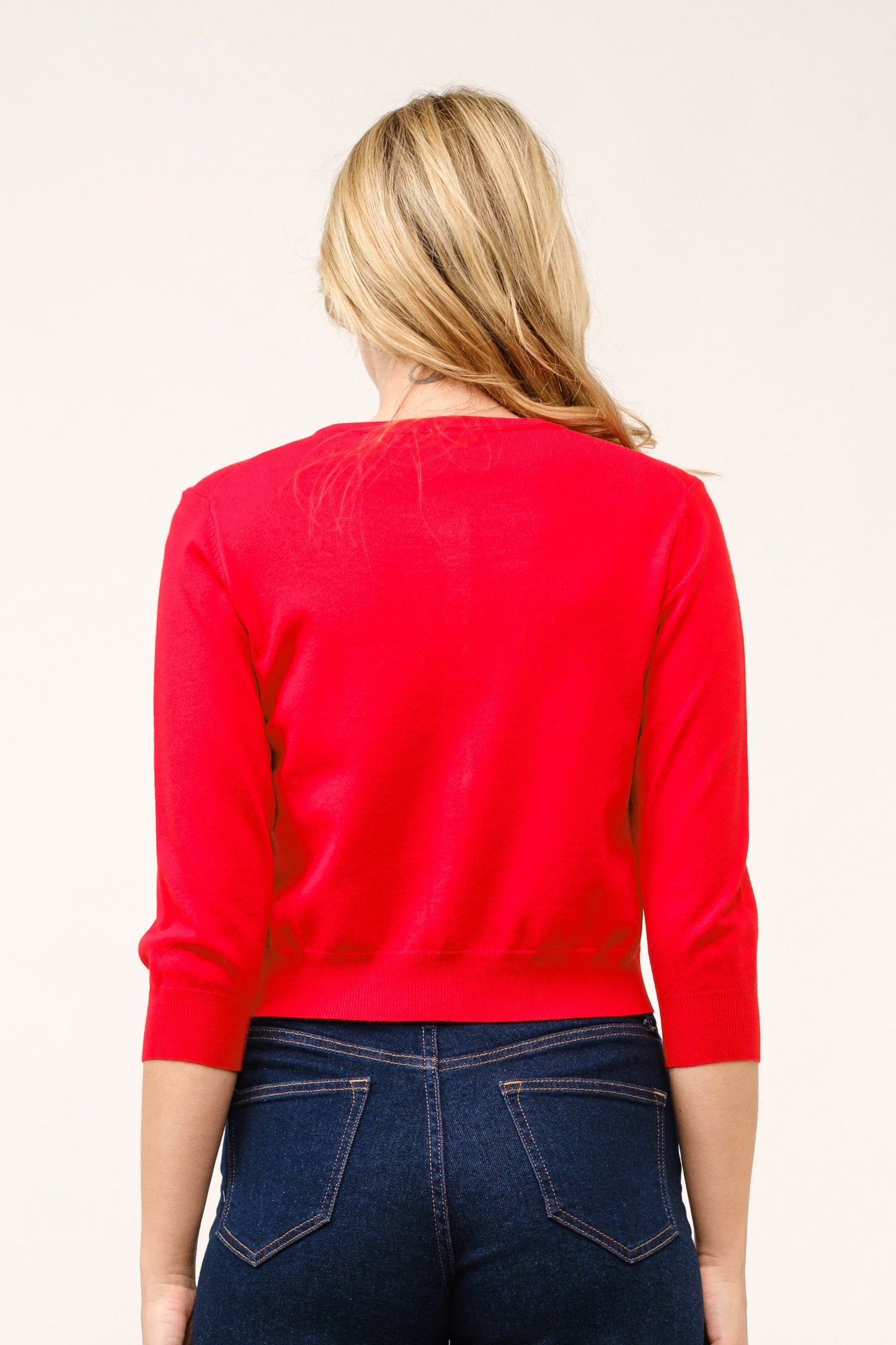 Round Neck Button Cardigan