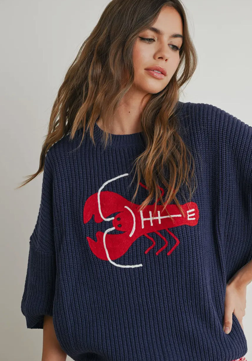 Lobster knit sweater