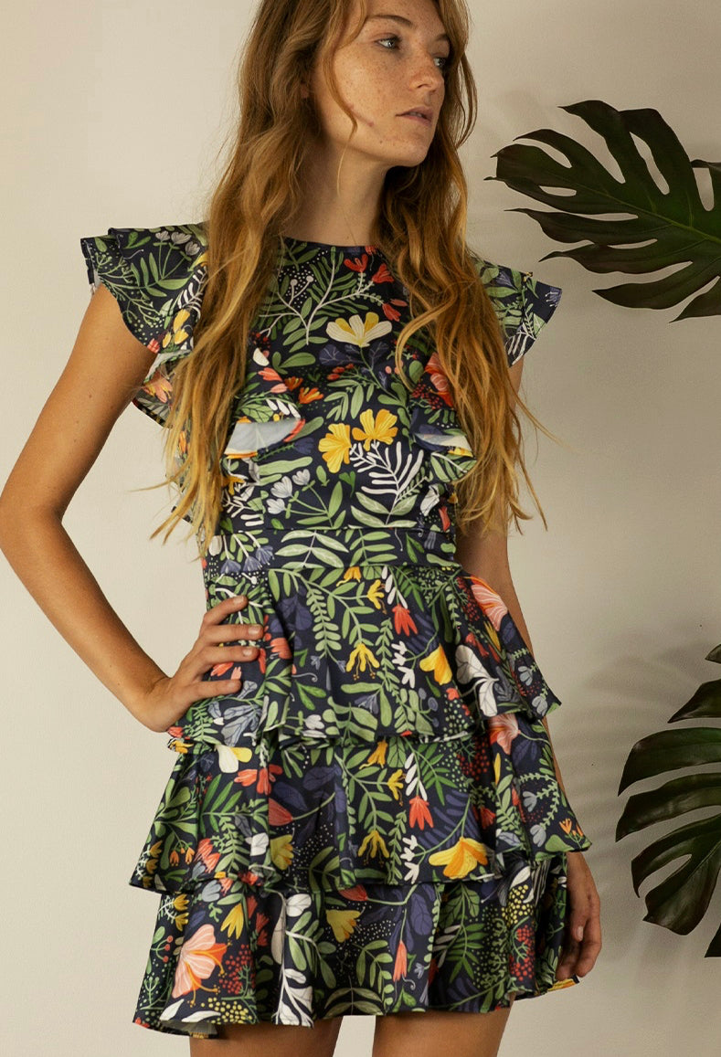 Ruffle Mini Dress