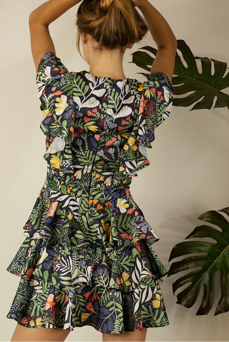 Ruffle Mini Dress