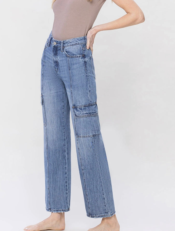 High Rise Cargo Jean