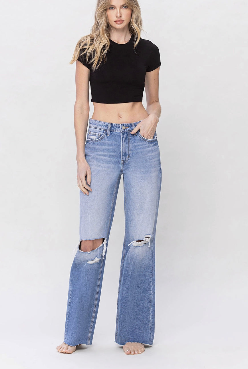 90S Vintage High Rise Loose Fit