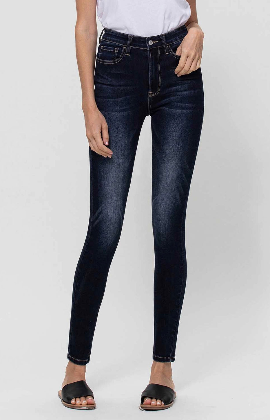 Super Soft Mid Rise Ankle Skinny Jean