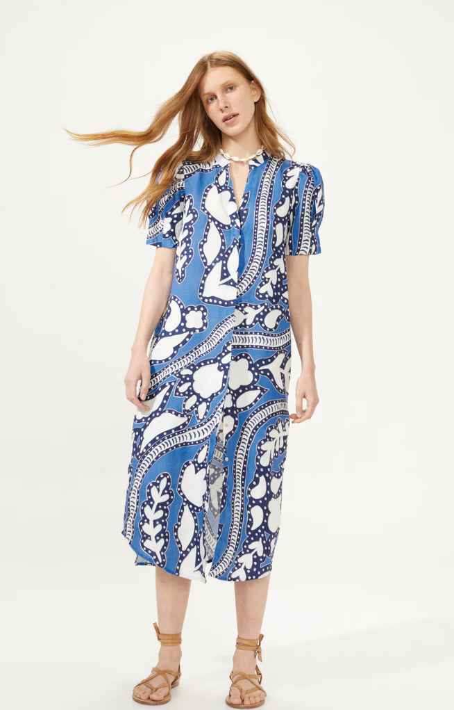 Athina Midi Linen Dress