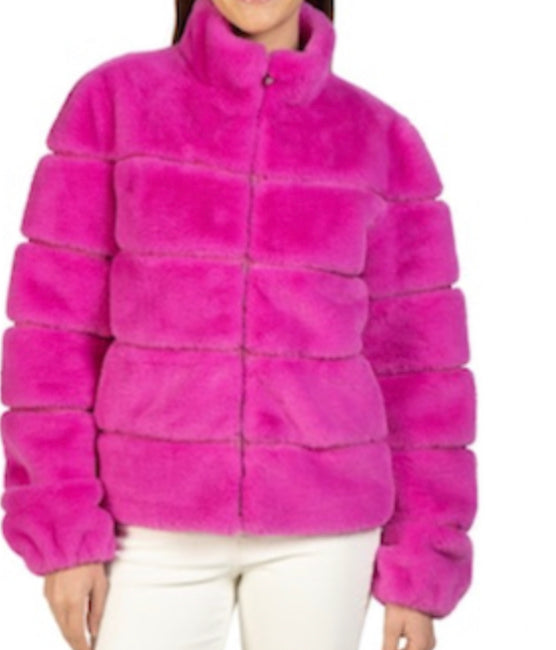 FAUX FUR BOMBER