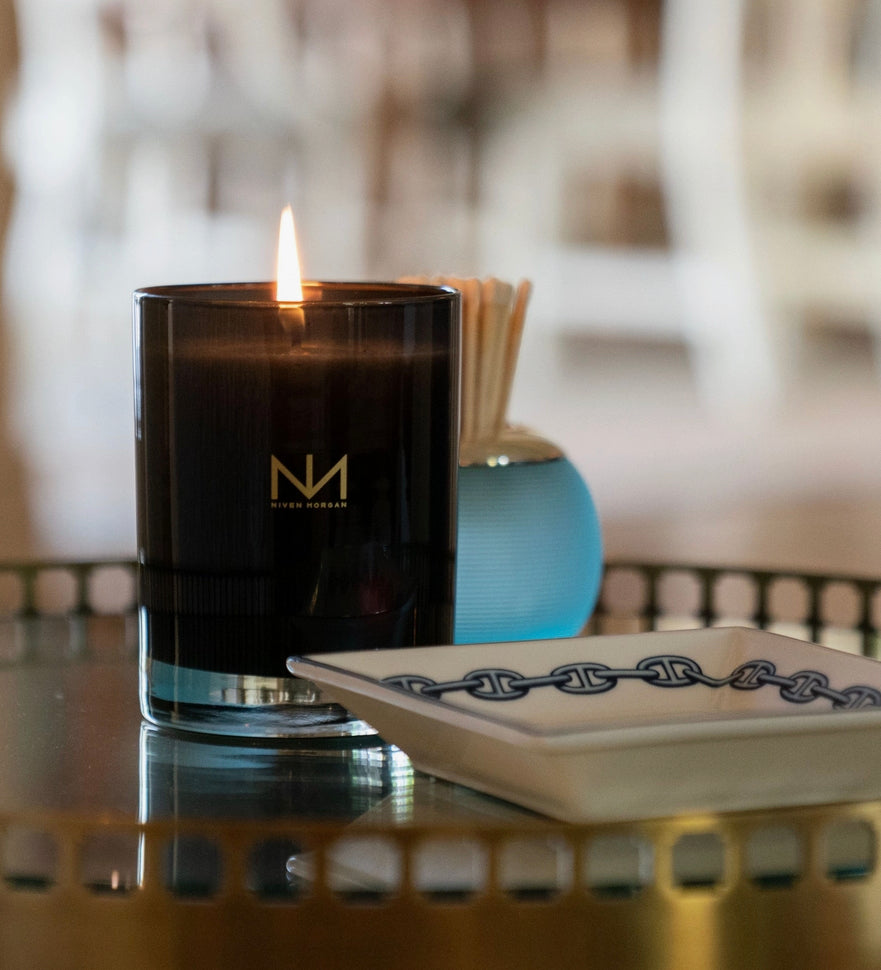 Blue Candle by Niven Morgan