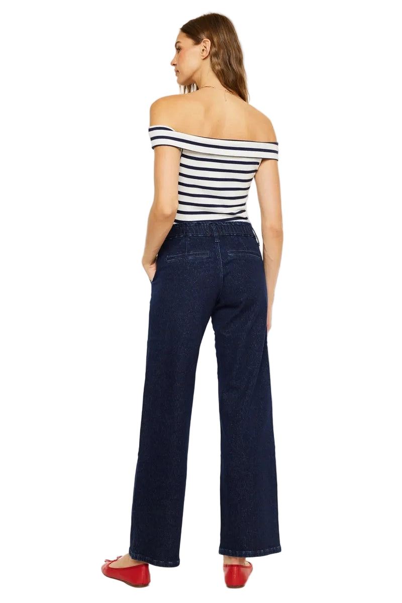 High Rise Trouser Wide Leg Jeans