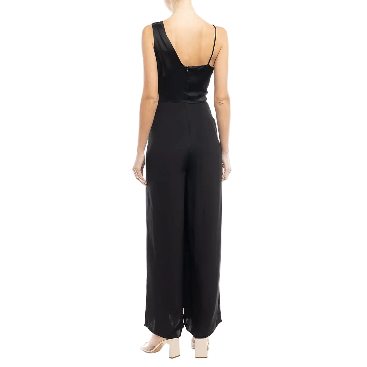 Asymmetric Drape Neck Cami Jumpsuit
