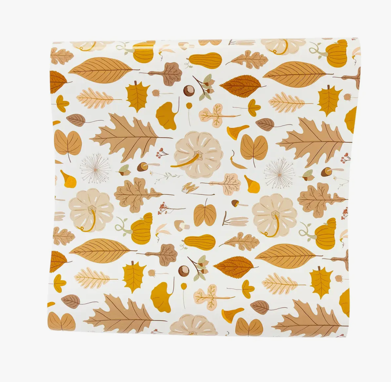 Fall Leaf Icons Paper Table Runner