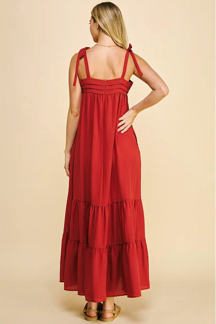 Sleeveless Tiered Maxi Dress