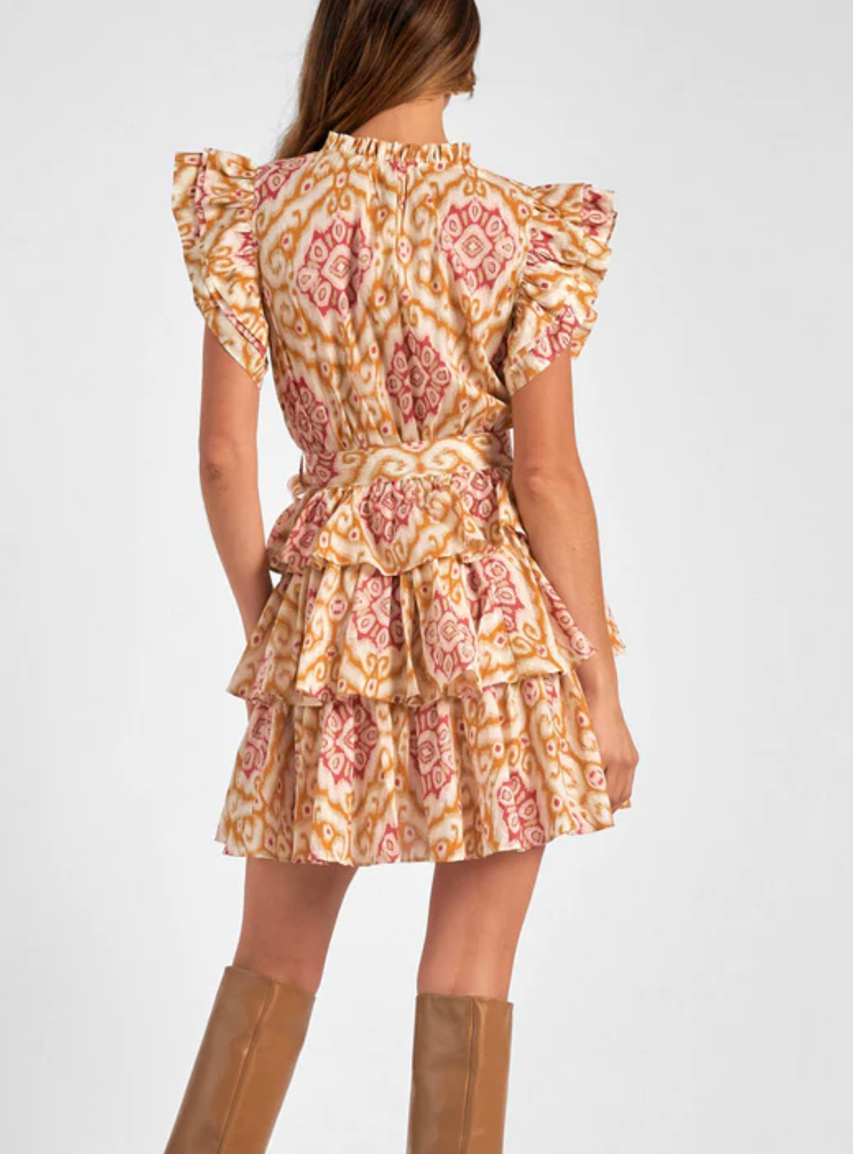Gold Ikat Dress