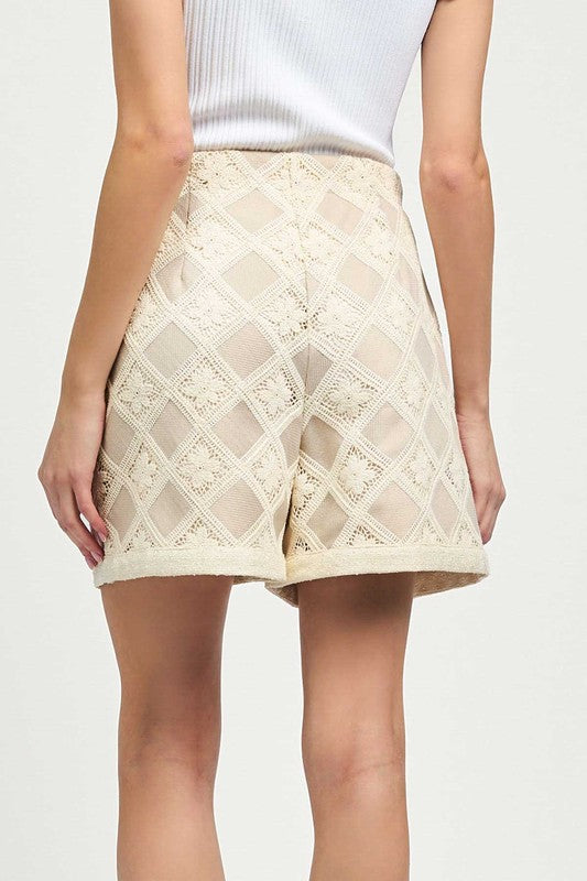 Diamond Lace Shorts