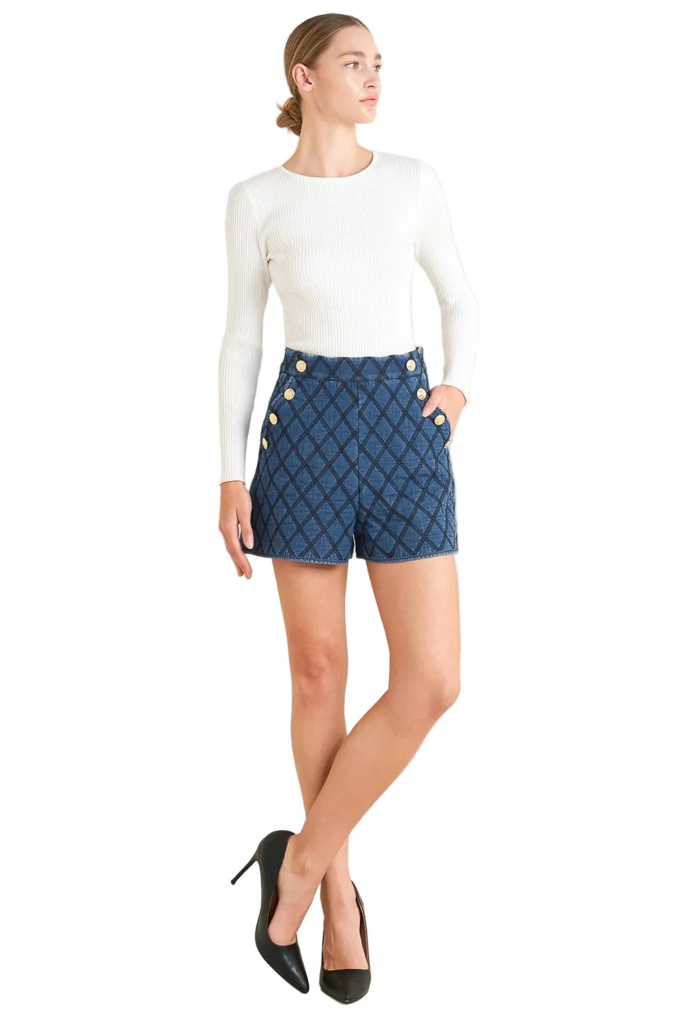 Quilted Woven Shorts