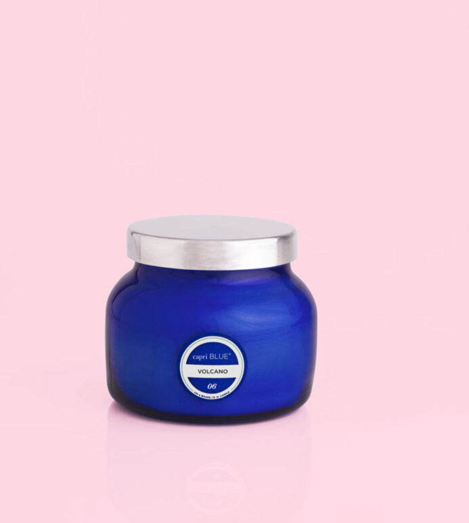 Volcano Blue Petite Jar, 8 oz