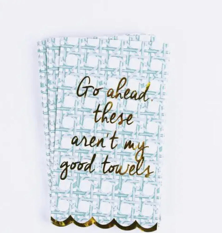 Seafoam Paper Guest Towel