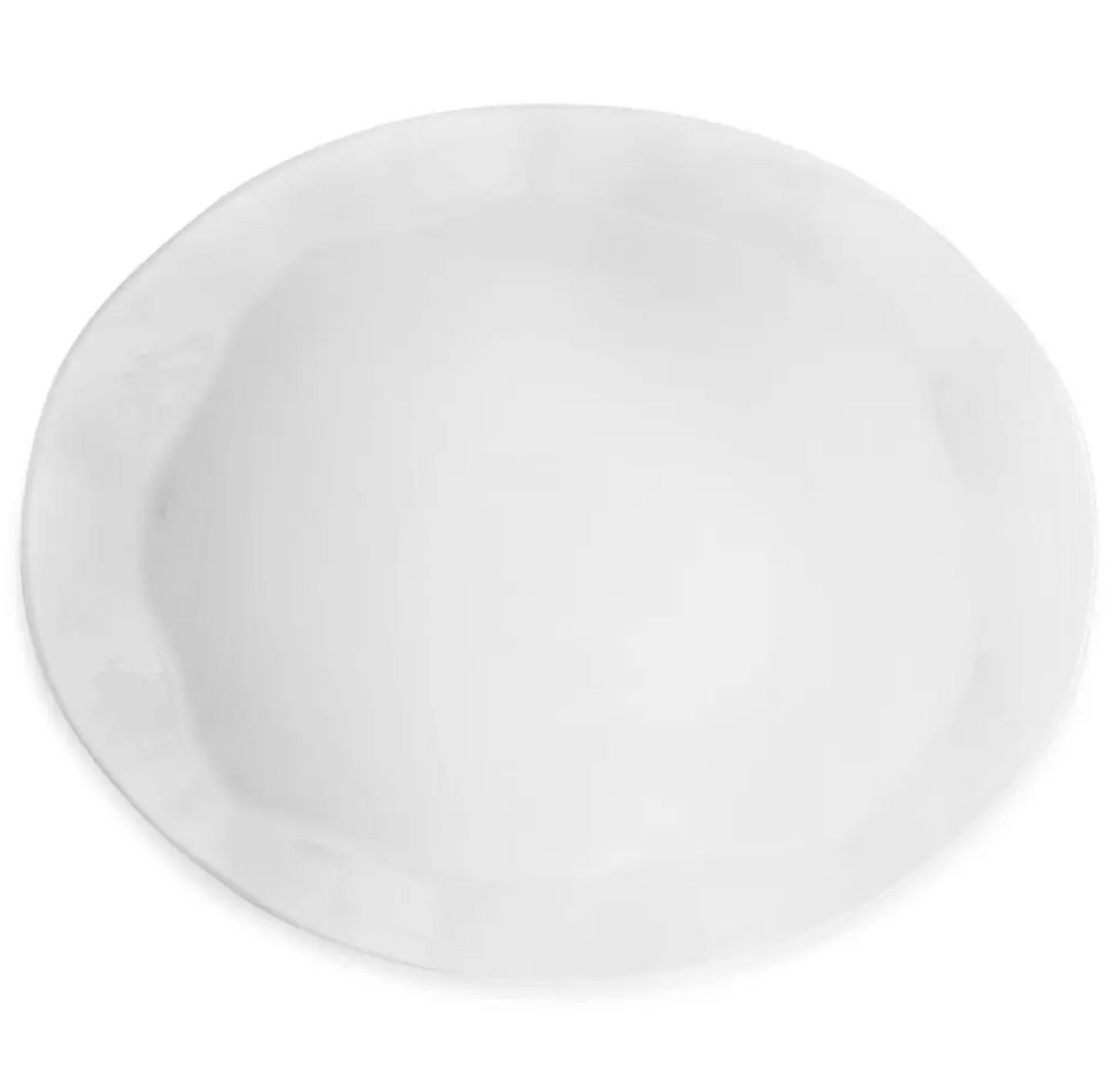White Ruffle 21" x 17" Anything Platter