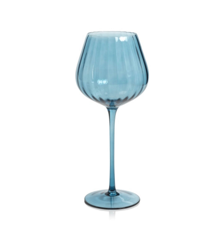 Light Blue Sea Urchin Wine Glass