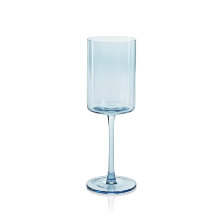 Light Blue Wine Glass
