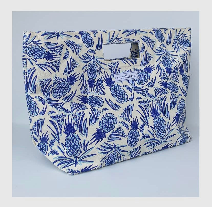Blue Pineapple Tote Bag