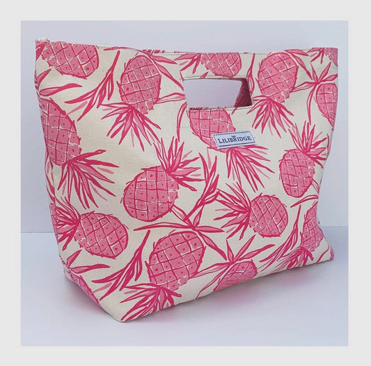 Pink Pineapple Tote Bag