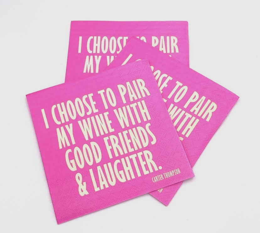 "I Choose To Pair" Funny Cocktail Napkins
