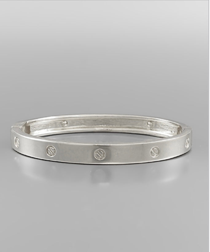 Circle Engraved Bracelet
