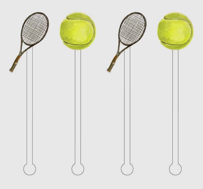 Tennis Acrylic Stir Sticks
