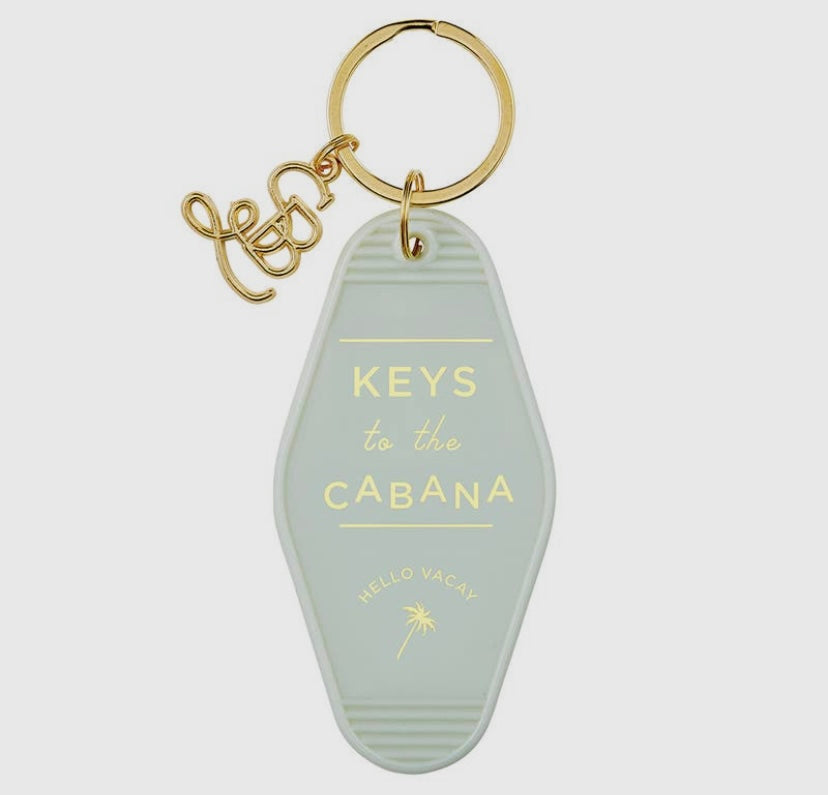 Light Green "Keys to the Cabana" Keychain