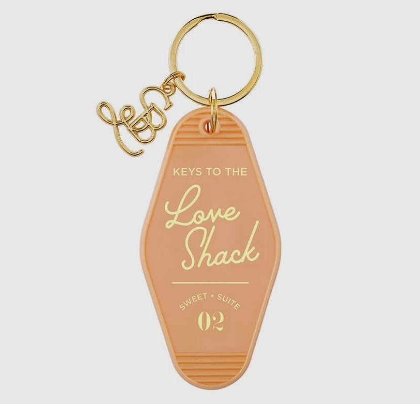 Peach "Keys to the love shack" Keychain