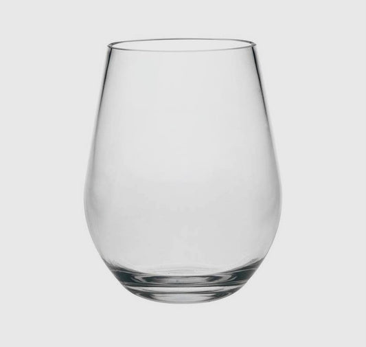 Acrylic Non-Breakable Stemless 20oz  Wine Glass