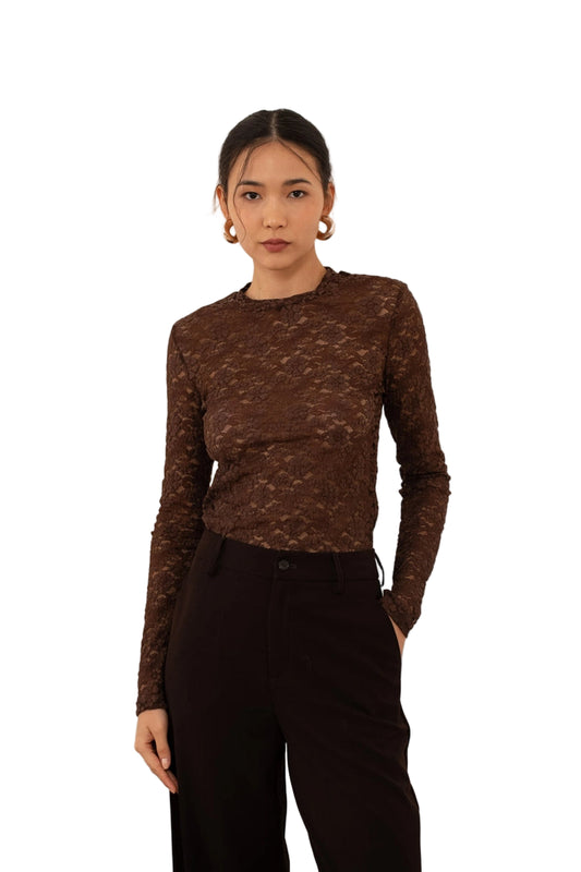 Semi-Transparent Lace T-Shirt