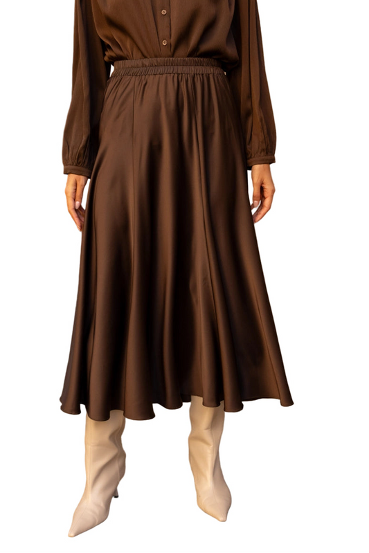 Valentine Skirt in Thick Satin