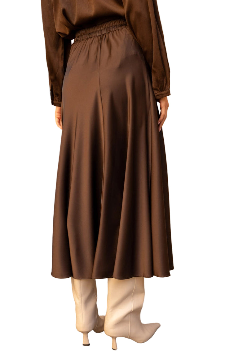 Valentine Skirt in Thick Satin